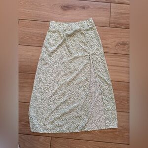 Floral Green Women's Skirt